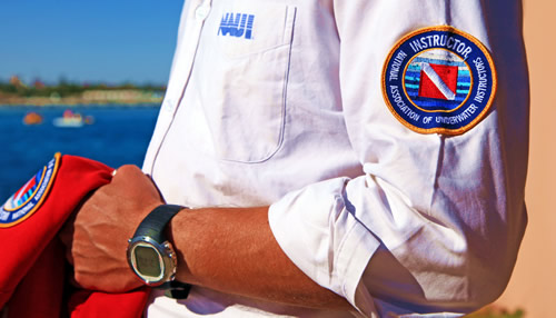 TheOceanRoamer in NAUI Course Director uniform